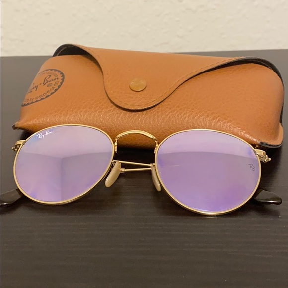 purple round ray bans